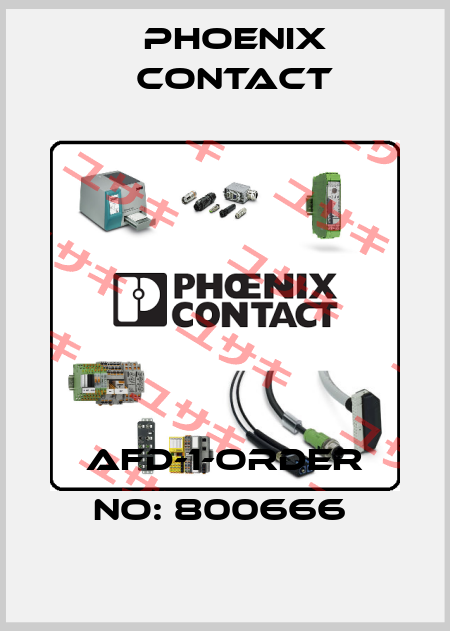 AFD-1-ORDER NO: 800666  Phoenix Contact