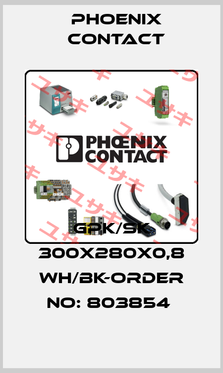 GPK/SK 300X280X0,8 WH/BK-ORDER NO: 803854  Phoenix Contact