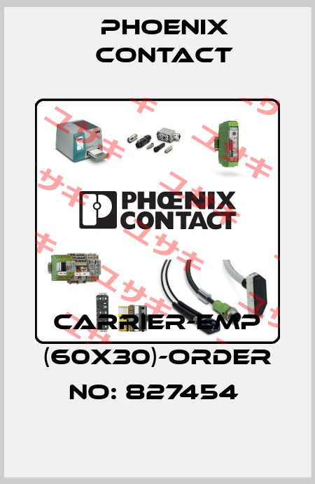 CARRIER-EMP (60X30)-ORDER NO: 827454  Phoenix Contact
