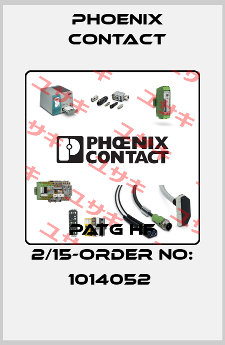 PATG HF 2/15-ORDER NO: 1014052  Phoenix Contact