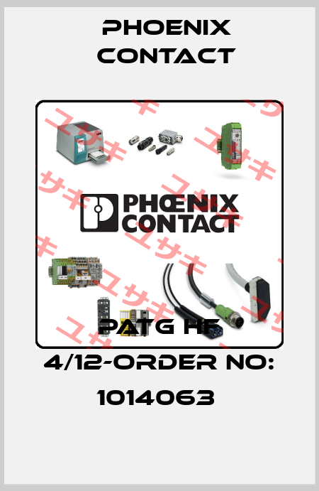 PATG HF 4/12-ORDER NO: 1014063  Phoenix Contact