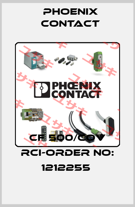 CF 500/COV RCI-ORDER NO: 1212255  Phoenix Contact