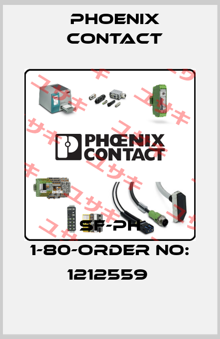 SF-PH 1-80-ORDER NO: 1212559  Phoenix Contact