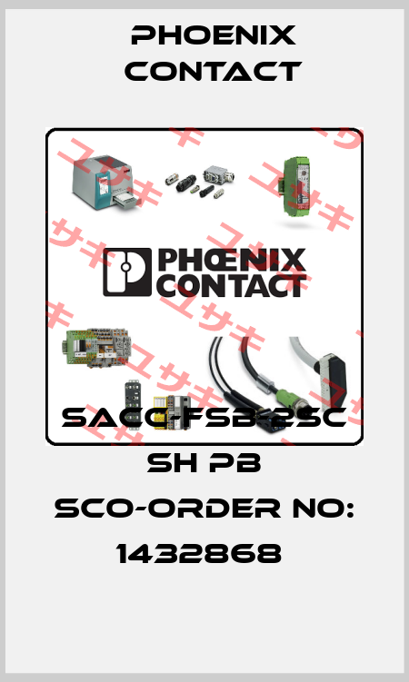 SACC-FSB-2SC SH PB SCO-ORDER NO: 1432868  Phoenix Contact