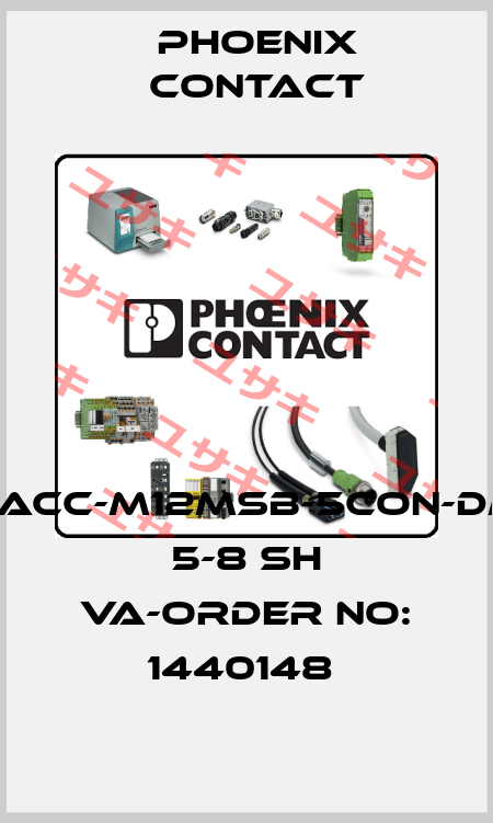 SACC-M12MSB-5CON-DM 5-8 SH VA-ORDER NO: 1440148  Phoenix Contact