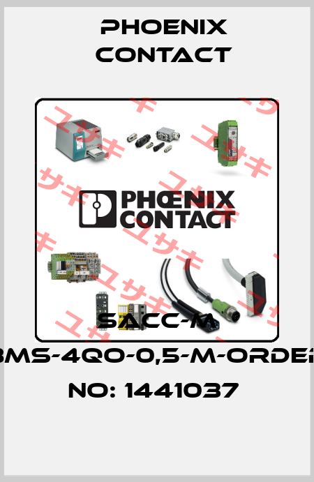 SACC-M 8MS-4QO-0,5-M-ORDER NO: 1441037  Phoenix Contact