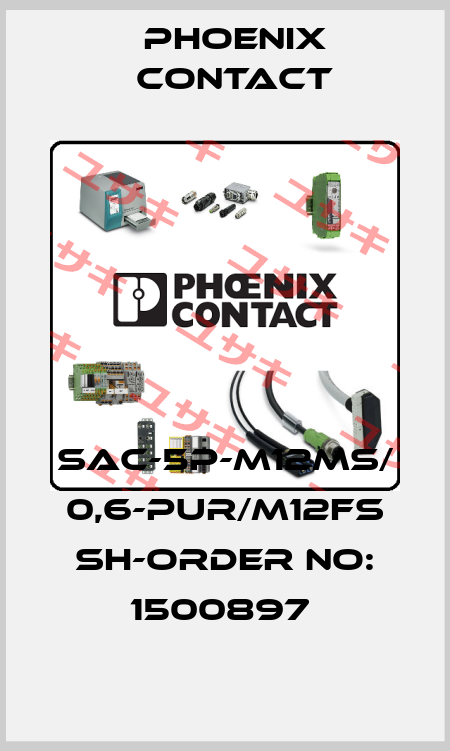 SAC-5P-M12MS/ 0,6-PUR/M12FS SH-ORDER NO: 1500897  Phoenix Contact