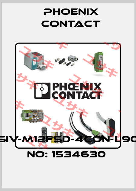 SACC-DSIV-M12FSD-4CON-L90-ORDER NO: 1534630  Phoenix Contact
