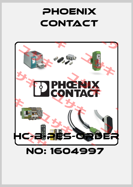 HC-B-PES-ORDER NO: 1604997  Phoenix Contact