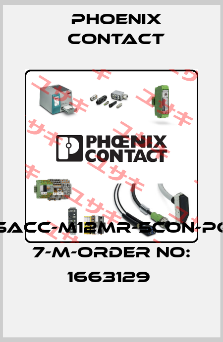 SACC-M12MR-5CON-PG 7-M-ORDER NO: 1663129  Phoenix Contact