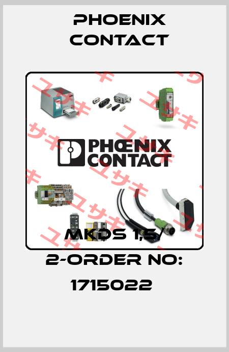 MKDS 1,5/ 2-ORDER NO: 1715022  Phoenix Contact