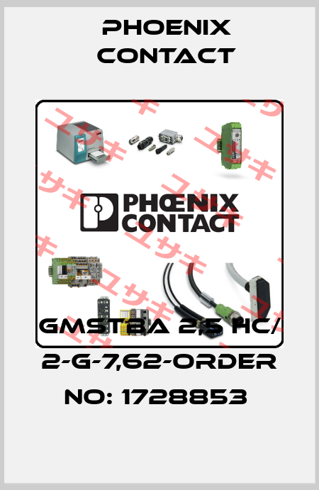 GMSTBA 2,5 HC/ 2-G-7,62-ORDER NO: 1728853  Phoenix Contact