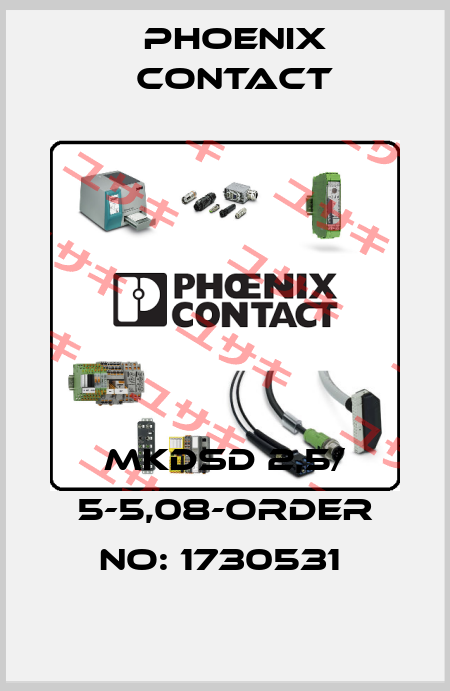 MKDSD 2,5/ 5-5,08-ORDER NO: 1730531  Phoenix Contact