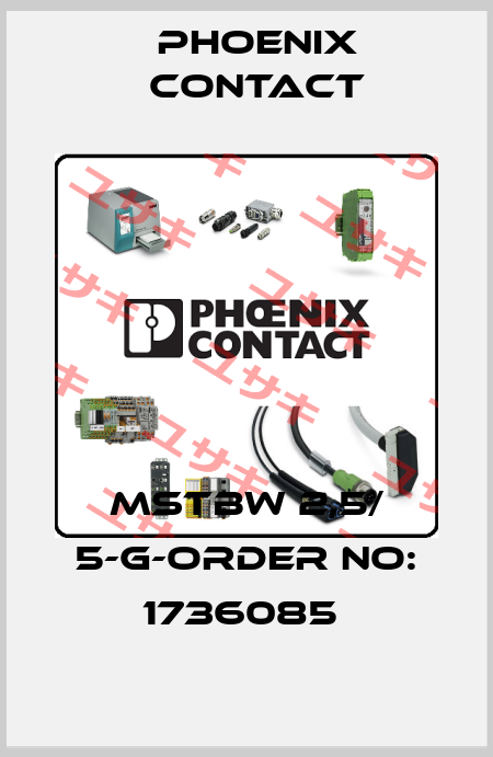 MSTBW 2,5/ 5-G-ORDER NO: 1736085  Phoenix Contact