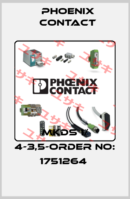 MKDS 1/ 4-3,5-ORDER NO: 1751264  Phoenix Contact