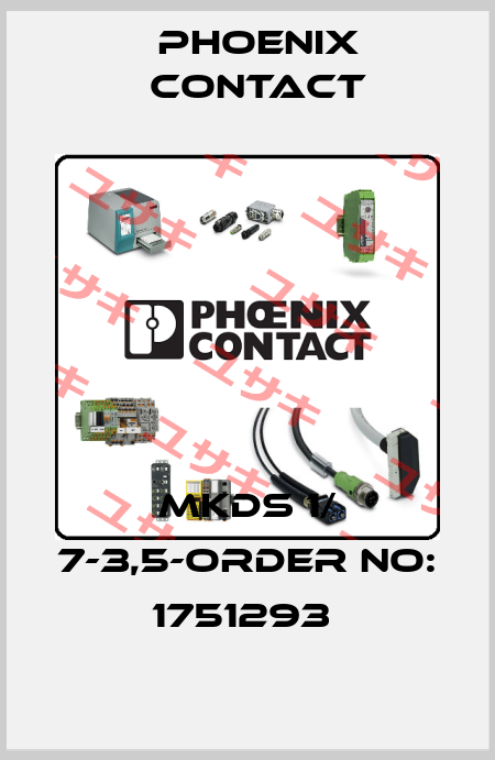 MKDS 1/ 7-3,5-ORDER NO: 1751293  Phoenix Contact