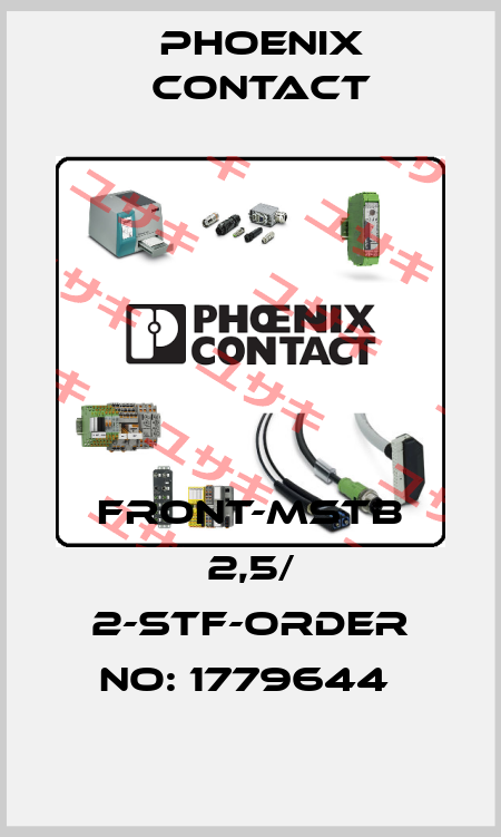 FRONT-MSTB 2,5/ 2-STF-ORDER NO: 1779644  Phoenix Contact