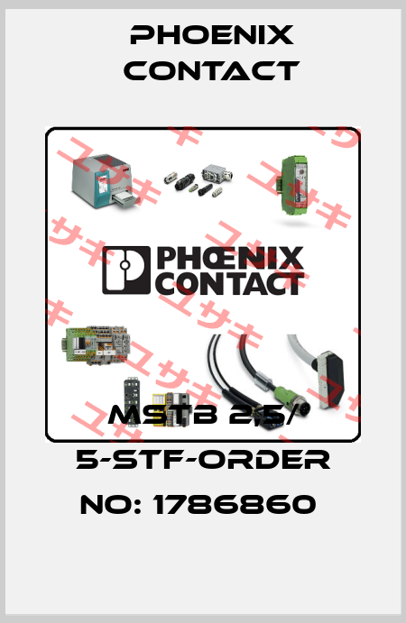MSTB 2,5/ 5-STF-ORDER NO: 1786860  Phoenix Contact