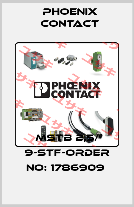 MSTB 2,5/ 9-STF-ORDER NO: 1786909  Phoenix Contact
