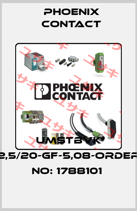 UMSTBVK 2,5/20-GF-5,08-ORDER NO: 1788101  Phoenix Contact