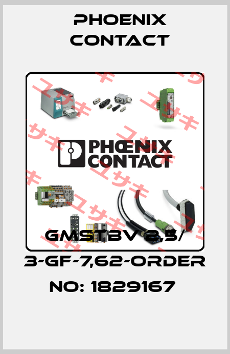GMSTBV 2,5/ 3-GF-7,62-ORDER NO: 1829167  Phoenix Contact