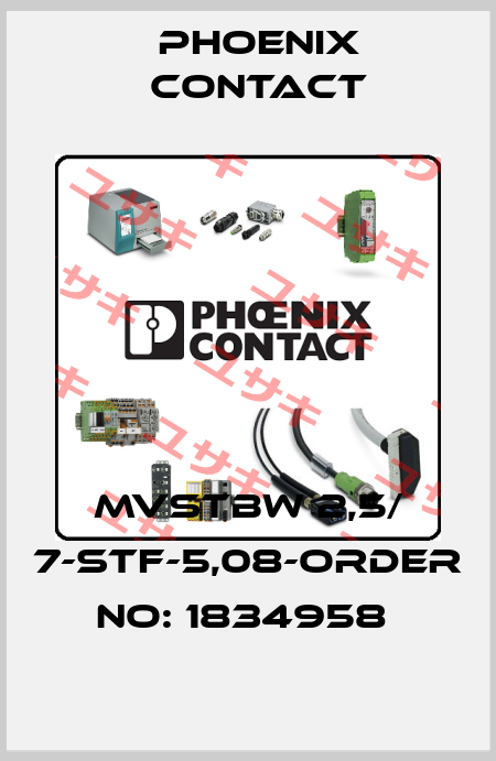 MVSTBW 2,5/ 7-STF-5,08-ORDER NO: 1834958  Phoenix Contact