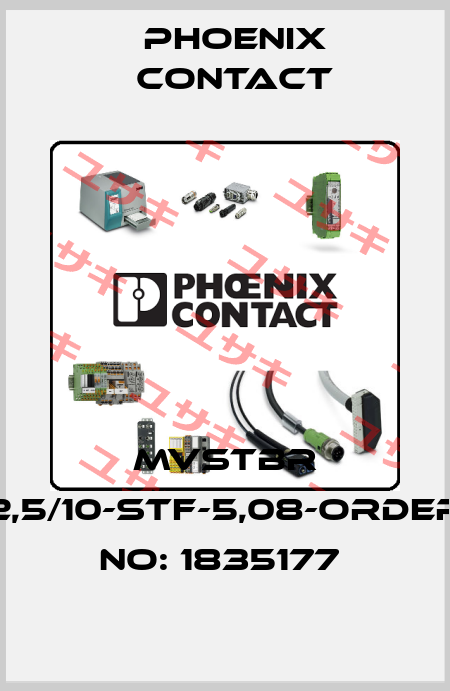 MVSTBR 2,5/10-STF-5,08-ORDER NO: 1835177  Phoenix Contact