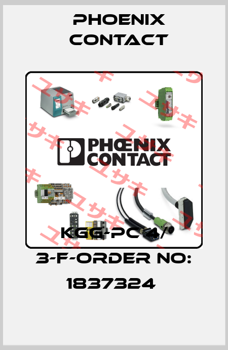 KGG-PC 4/ 3-F-ORDER NO: 1837324  Phoenix Contact