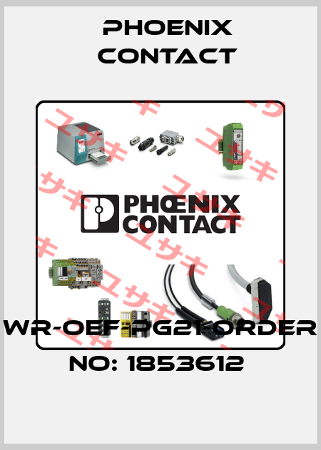 WR-OEF-PG21-ORDER NO: 1853612  Phoenix Contact