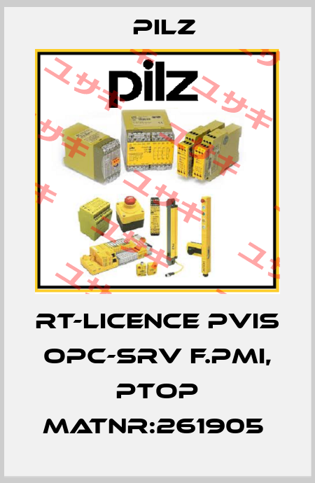 RT-Licence PVIS OPC-Srv f.PMI, PtoP MatNr:261905  Pilz
