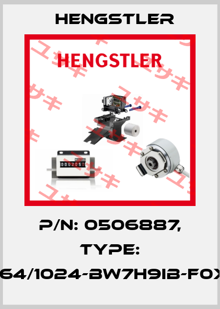 p/n: 0506887, Type: RI64/1024-BW7H9IB-F0X11 Hengstler