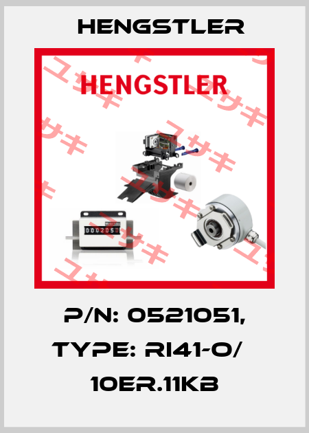 p/n: 0521051, Type: RI41-O/   10ER.11KB Hengstler