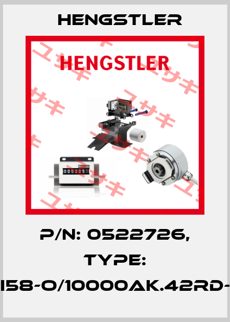 p/n: 0522726, Type: RI58-O/10000AK.42RD-S Hengstler