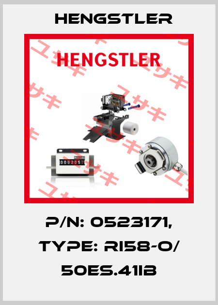 p/n: 0523171, Type: RI58-O/ 50ES.41IB Hengstler