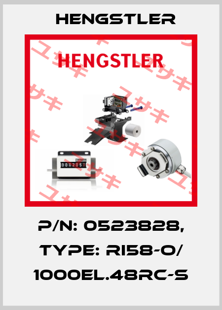 p/n: 0523828, Type: RI58-O/ 1000EL.48RC-S Hengstler