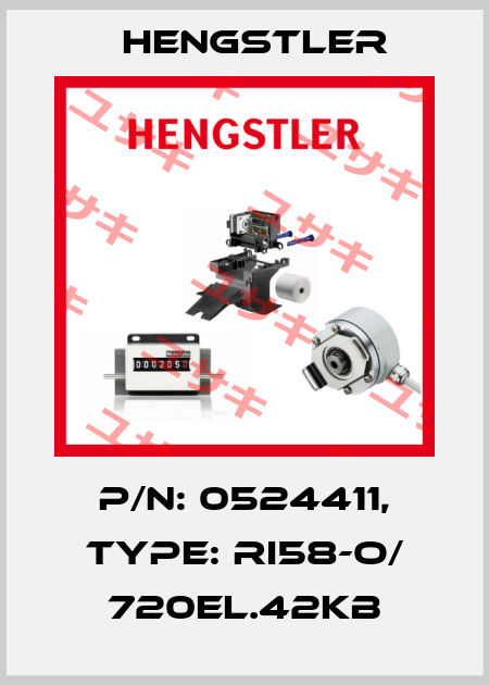p/n: 0524411, Type: RI58-O/ 720EL.42KB Hengstler