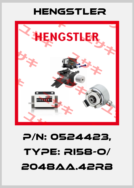 p/n: 0524423, Type: RI58-O/ 2048AA.42RB Hengstler