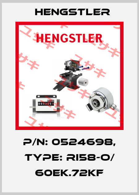 p/n: 0524698, Type: RI58-O/ 60EK.72KF Hengstler