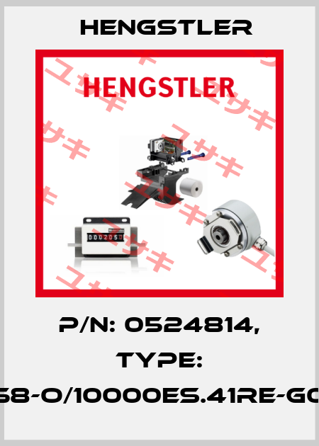 p/n: 0524814, Type: RI58-O/10000ES.41RE-G0-S Hengstler
