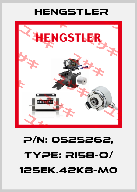 p/n: 0525262, Type: RI58-O/ 125EK.42KB-M0 Hengstler