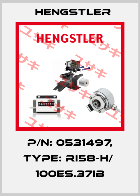 p/n: 0531497, Type: RI58-H/  100ES.37IB Hengstler