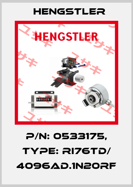 p/n: 0533175, Type: RI76TD/ 4096AD.1N20RF Hengstler