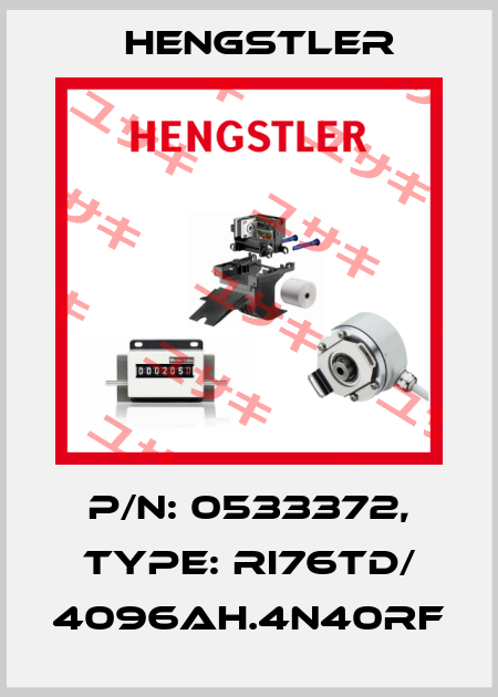 p/n: 0533372, Type: RI76TD/ 4096AH.4N40RF Hengstler
