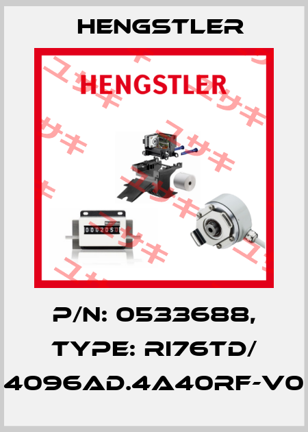 p/n: 0533688, Type: RI76TD/ 4096AD.4A40RF-V0 Hengstler