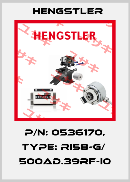p/n: 0536170, Type: RI58-G/  500AD.39RF-I0 Hengstler