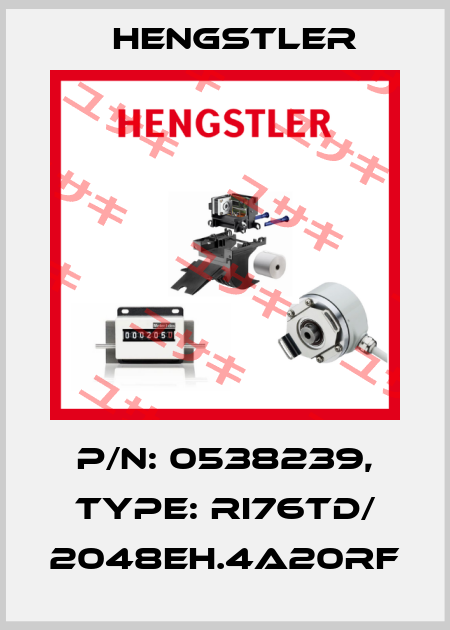 p/n: 0538239, Type: RI76TD/ 2048EH.4A20RF Hengstler