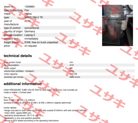 VARD 280/2 TK / 06674 Helios