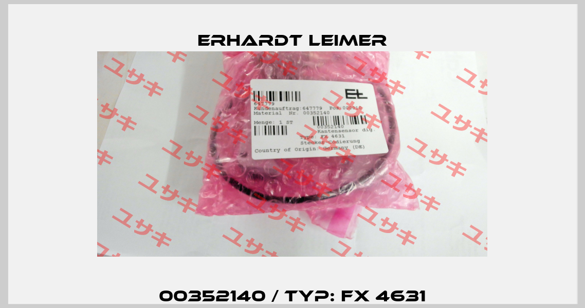 00352140 / Typ: FX 4631 Erhardt Leimer