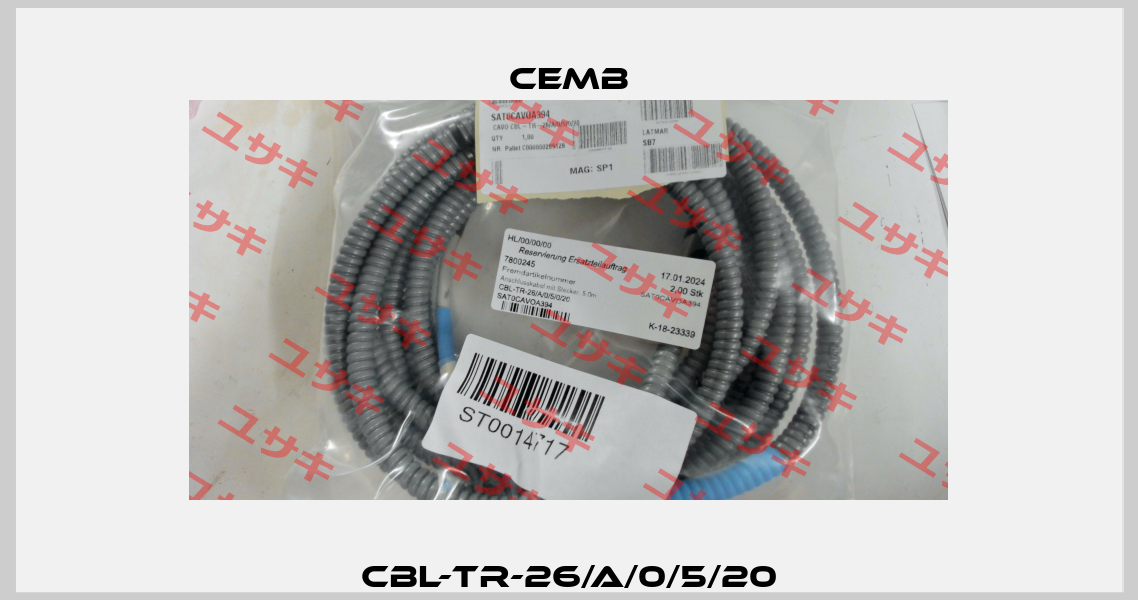 CBL-TR-26/A/0/5/20 Cemb