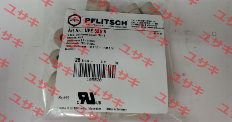 UFE 53p 8 (pack x25) PFLITSCH
